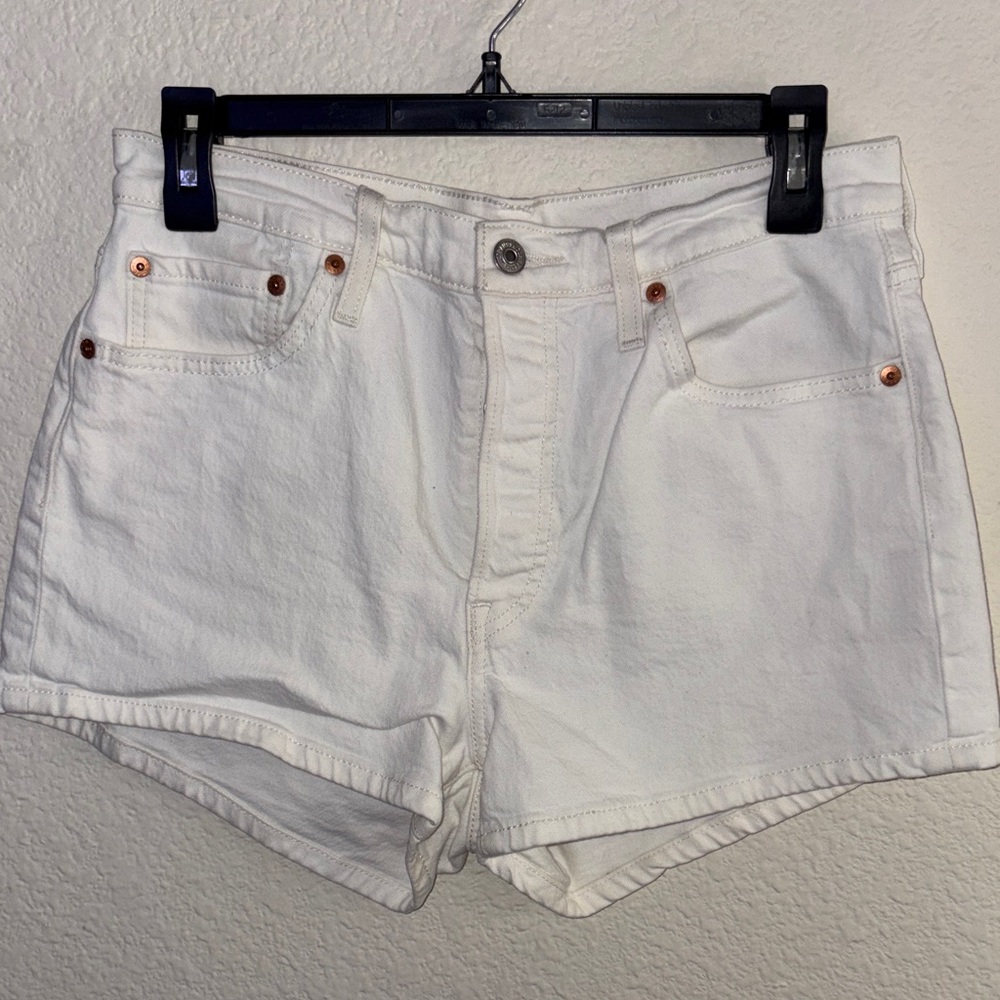 Levi's Women's Classic White Jean Shorts